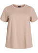Cotton T-shirt with round neck, Beige, Packshot image number 0