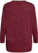 Long-sleeved blouse with texture, Dark Bordeaux, Packshot image number 1