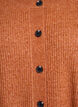 Rib knit cardigan with buttons, Orange, Packshot image number 2
