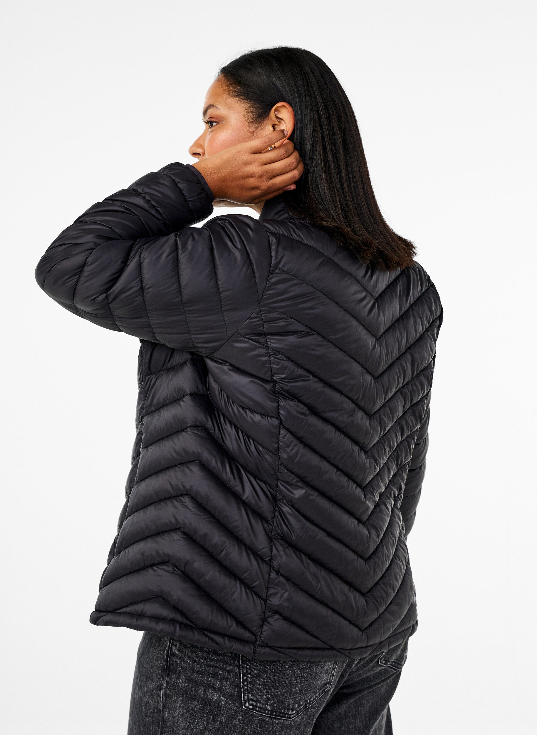 ZizzifashionLightweight jacket with pockets, Black, Model image number 2