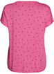 Pyjama T-shirt in viscose with all-over print, Pink, Packshot image number 1