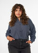 Checked shirt with rhinestones, Blue, Model image number 0
