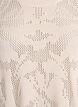 Knit blouse with an openwork pattern and 3/4 sleeves, Birch, Packshot image number 2