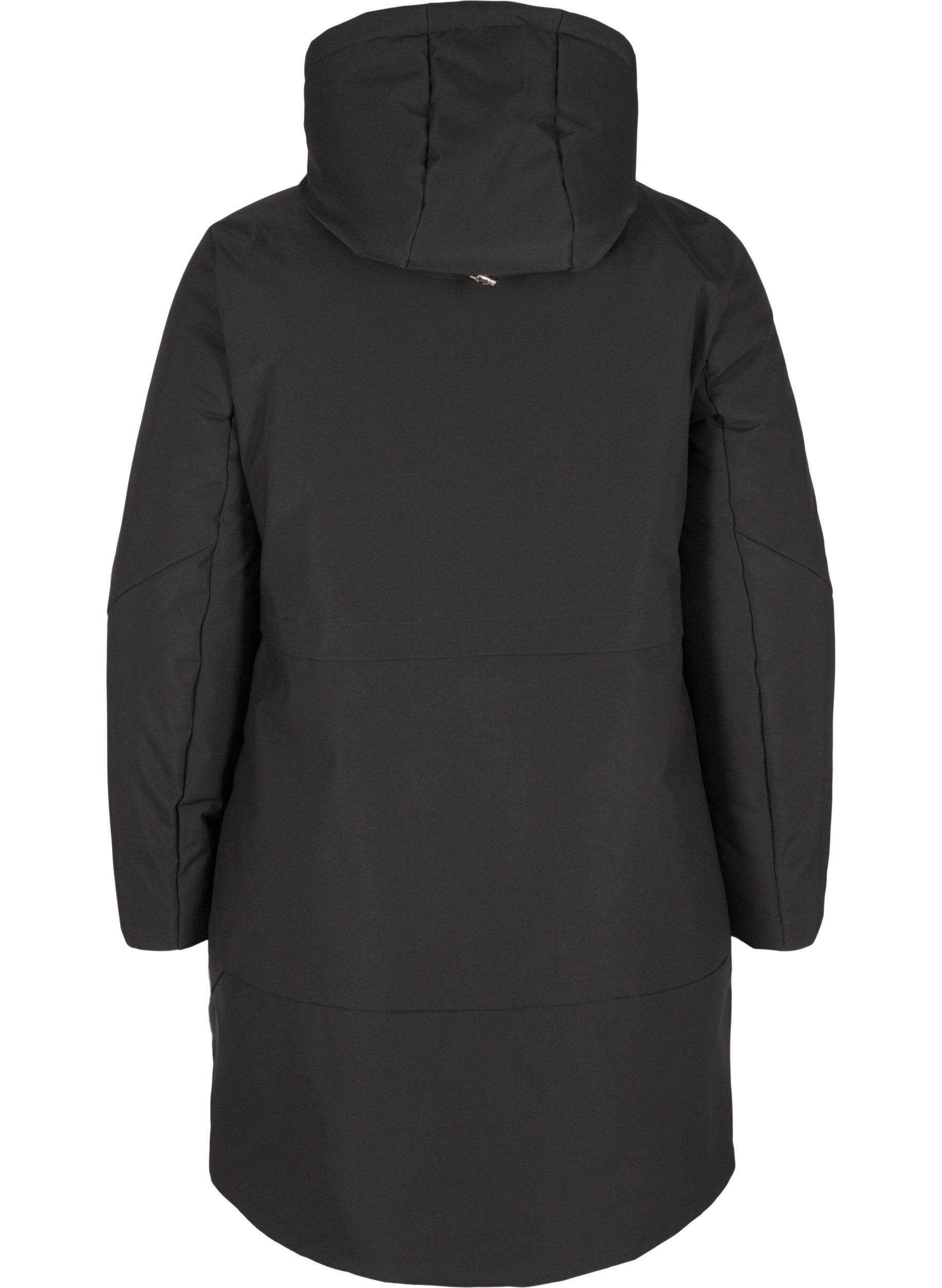 ZizzifashionWinter jacket with adjustable waist, Black, Packshot image number 1