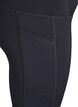 High-waisted 7/8 training tights with a pocket., Black, Packshot image number 3