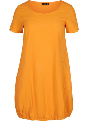 Dress with pockets, Spruce Yellow, Packshot image number 0