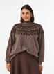 Jumper with Nordic pattern, Brown, Model image number 0