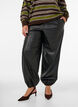 Balloon trousers in faux leather, Black, Model image number 2