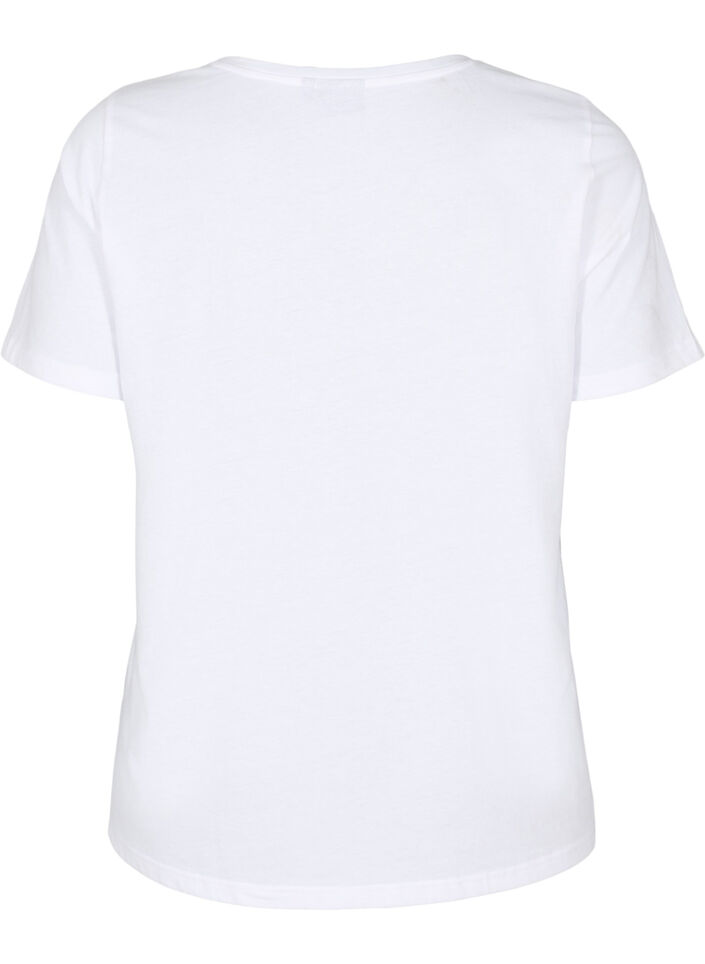 FLASH - T-shirt with motif, White, Packshot image number 1