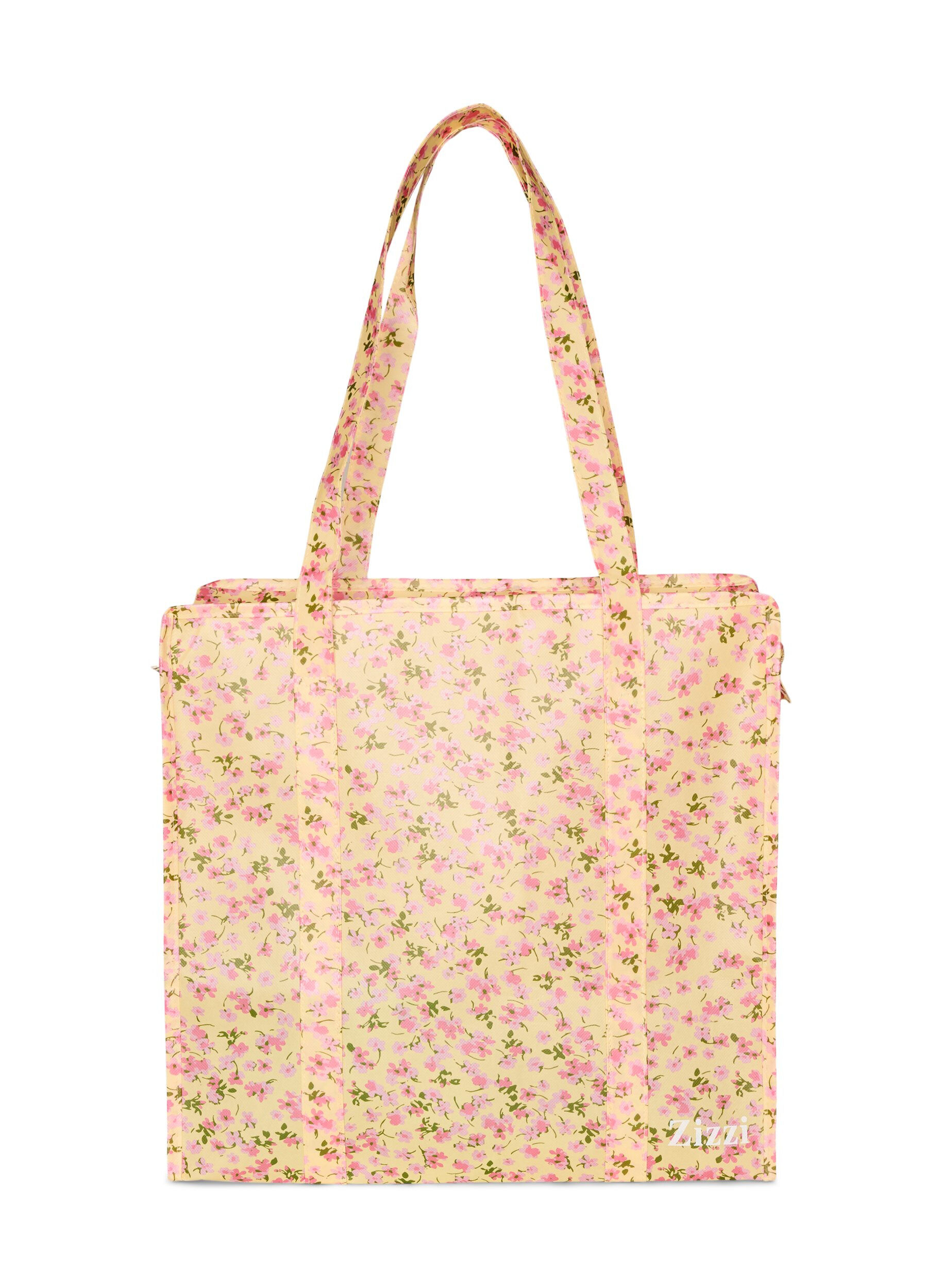 ZizzifashionShopping bag with zipper, Yellow, Packshot image number 1