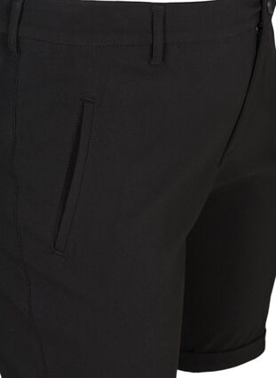 Viscose mix shorts, Black, Packshot image number 2