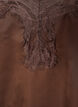 Satin dress with lace and an asymmetrical hem, Brown, Packshot image number 2