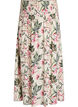 Viscose maxi skirt with smocking, Vanilla, Packshot image number 0