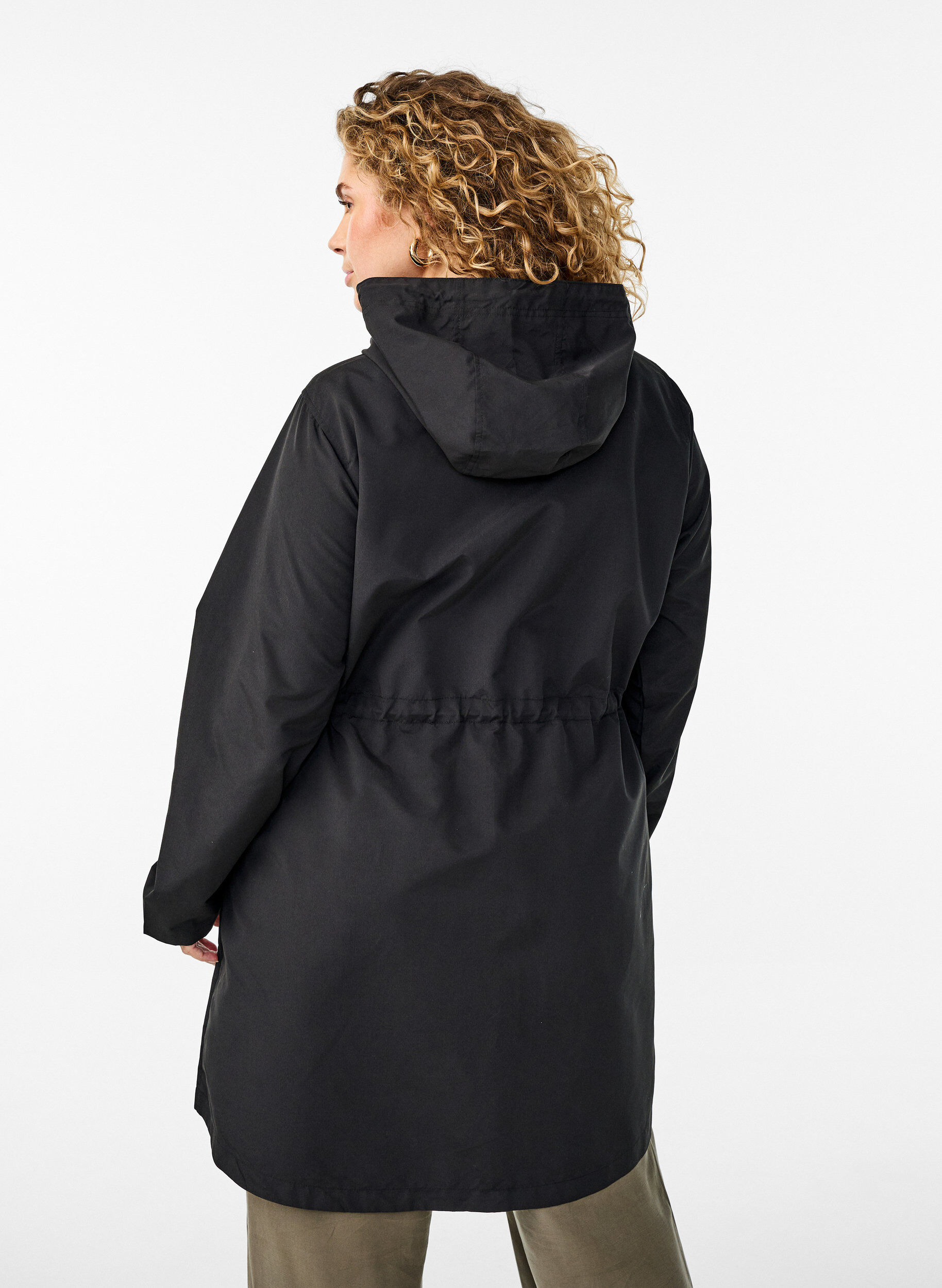 Zizzifashion FLASH - Lightweight parka with a hood, Black, Model image number 2