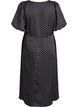 Polka dot midi dress with square neckline, Black, Packshot image number 1