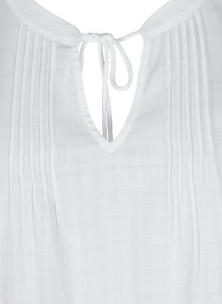 Sleeveless top with tie detail, Bright White, Packshot image number 2
