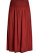 Viscose maxi skirt with smocking, Red, Packshot image number 0