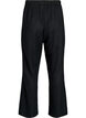 High-waisted wide-leg jersey trousers, Black, Packshot image number 1
