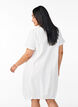 Short-sleeved cotton dress, White, Model image number 2