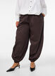 Balloon trousers with pockets and an elasticated waistband, Brown, Model image number 2