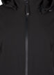 Softshell jacket with detachable hood, Black, Packshot image number 2