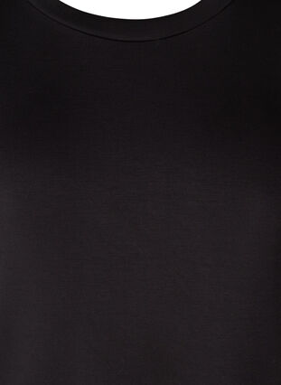 Balloon-sleeved sweatshirt dress, Black, Packshot image number 2
