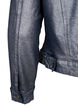 Short silver-coated denim jacket, Gun Silver, Packshot image number 3