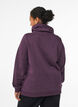 FLASH - Sweatshirt with high collar and pockets, Purple, Model image number 2