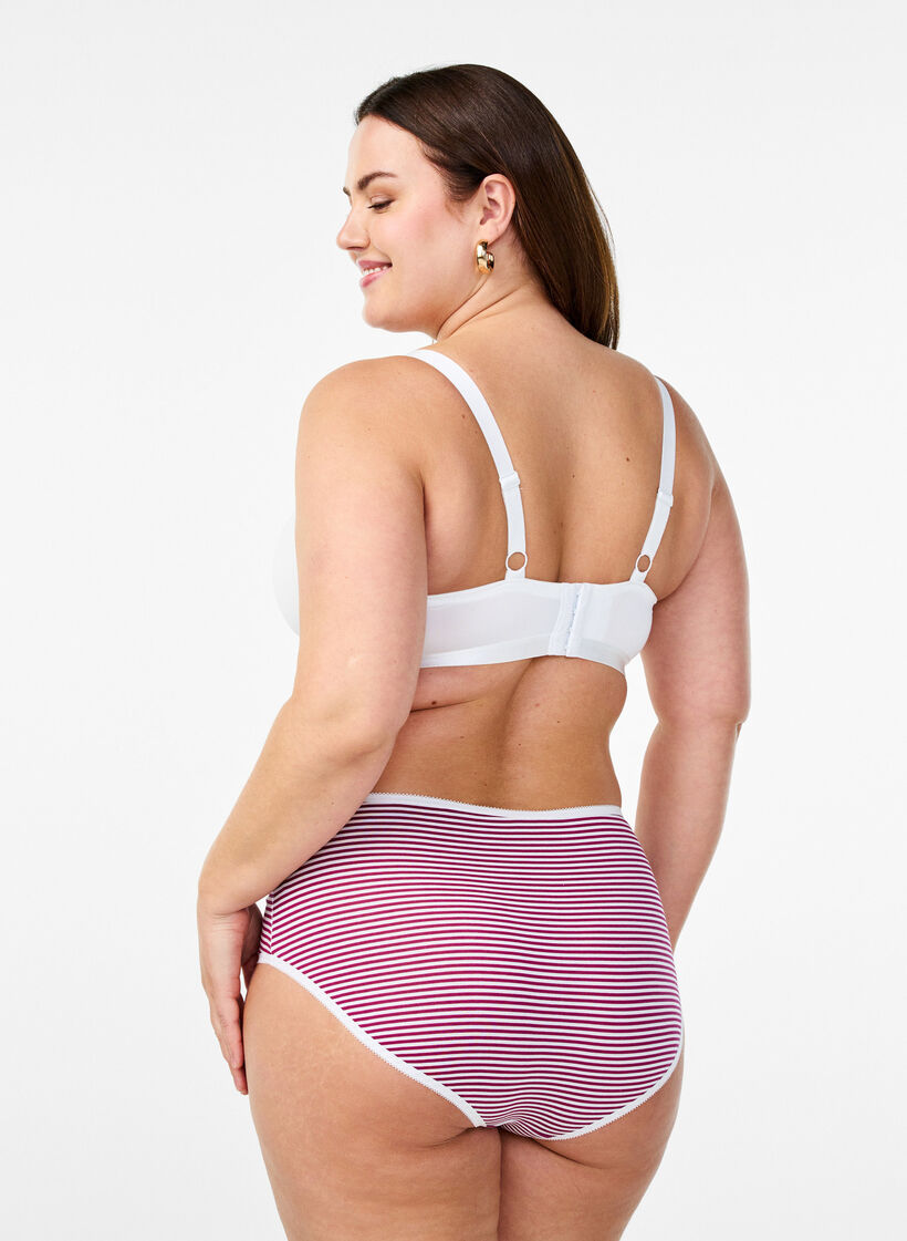 7-pack of panties with a regular waist, Blue, Model image number 1