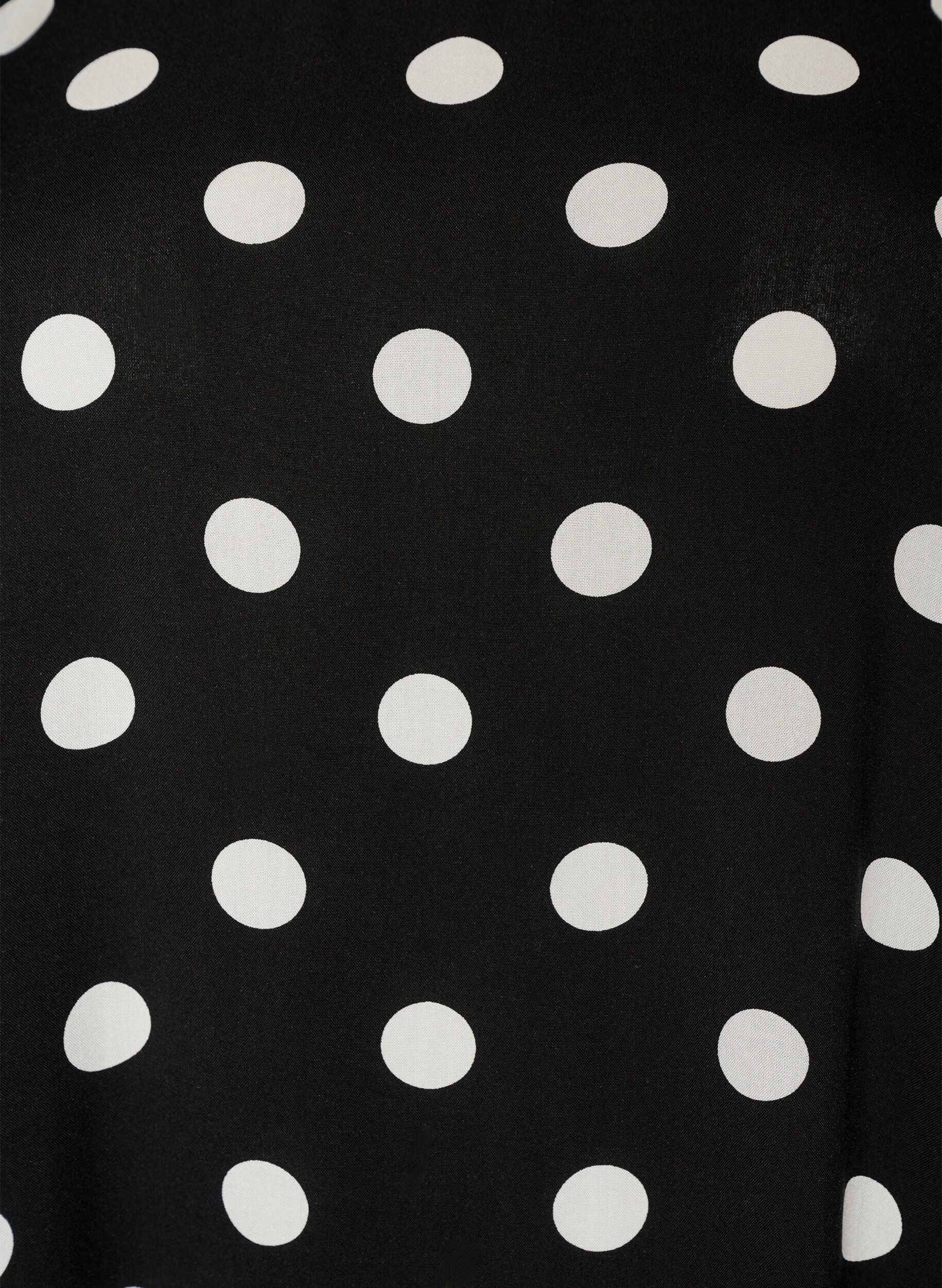 Zizzifashion Dress in viscose with cutline, Black, Packshot image number 2