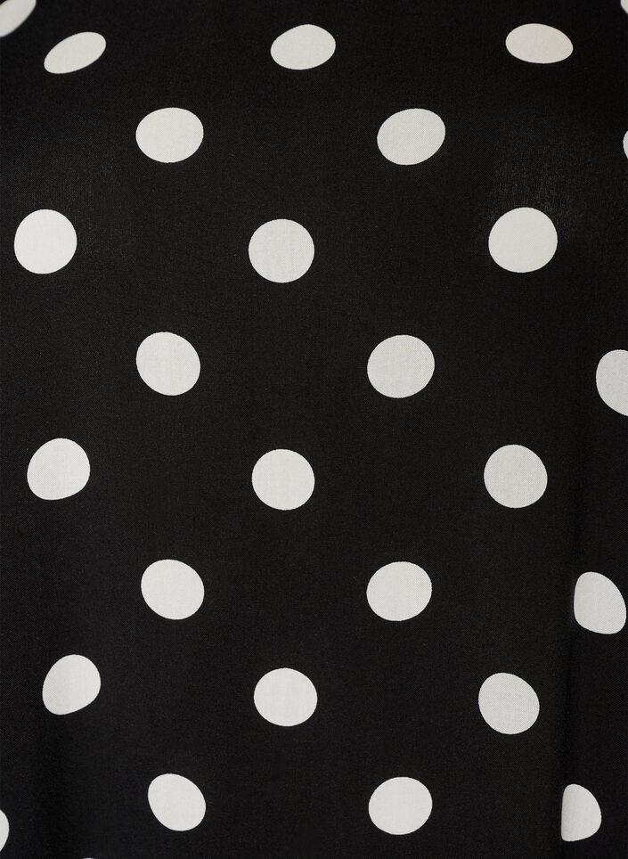 Dress in viscose with cutline, Black, Packshot image number 2