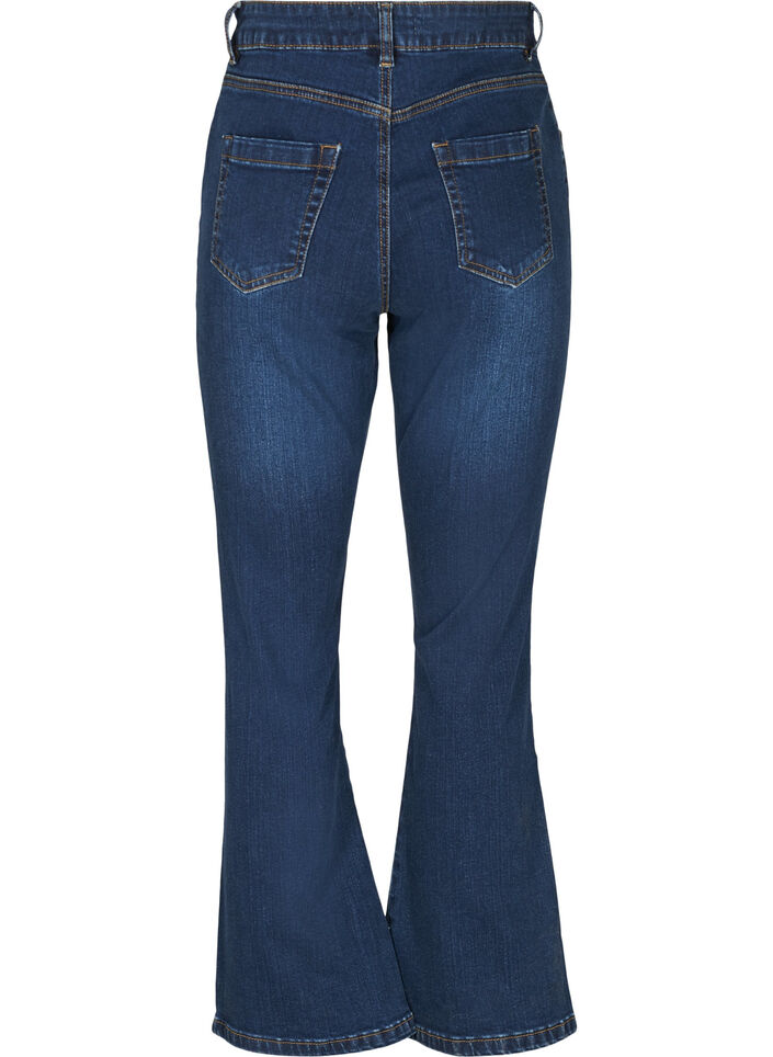 High-waisted Ellen bootcut jeans, Blue, Packshot image number 1