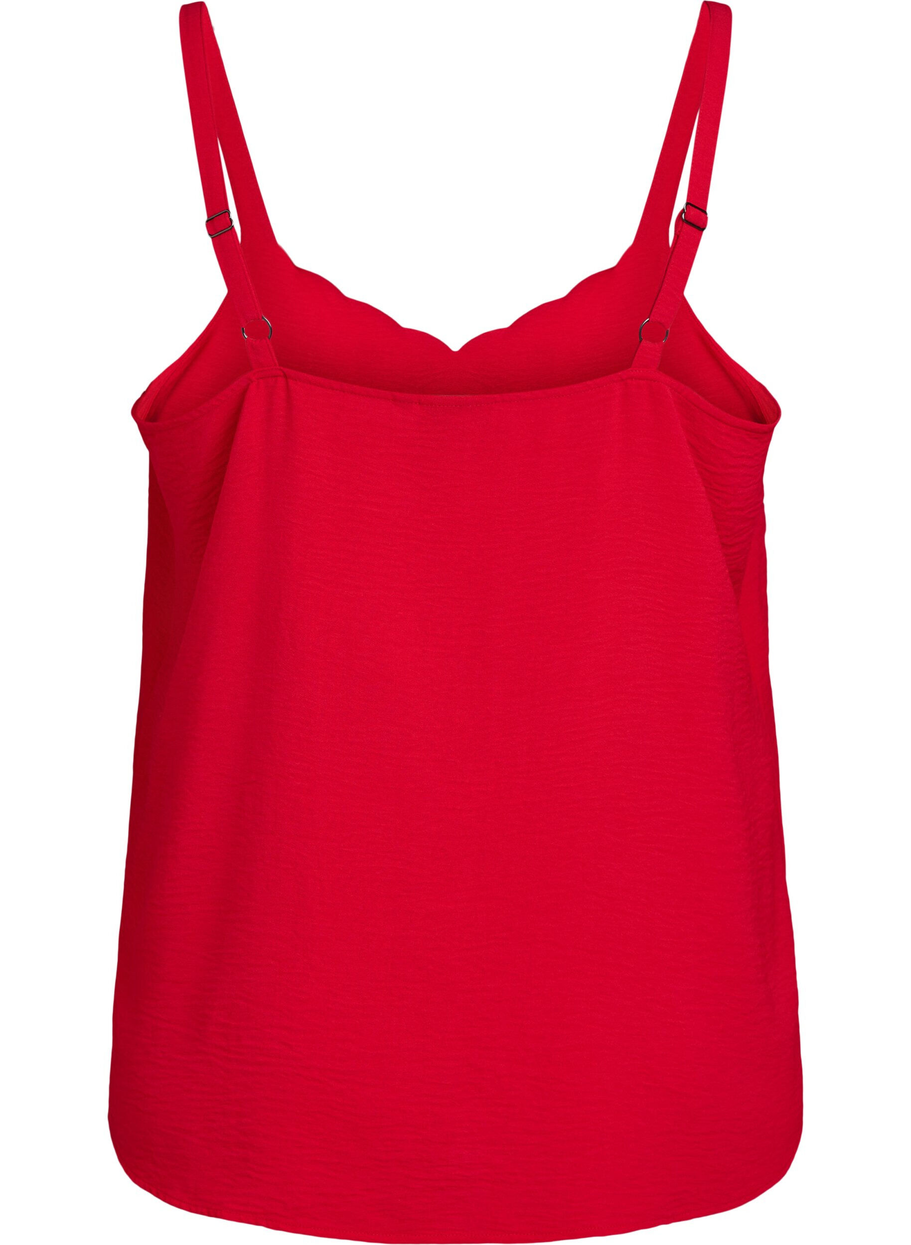 Zizzifashion Top with a wavy hem, Red, Packshot image number 1
