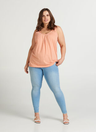 Top with lace trim, Shrimp, Model image number 2