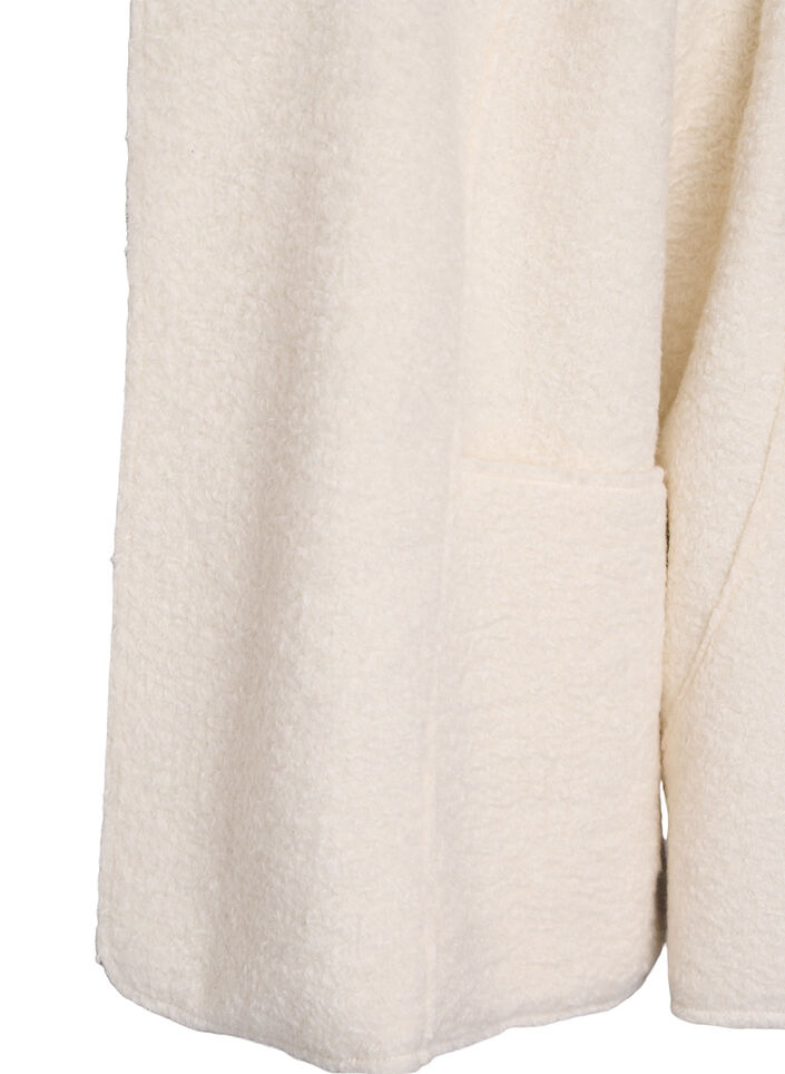 Loose cardigan with pockets, Vanilla, Packshot image number 3