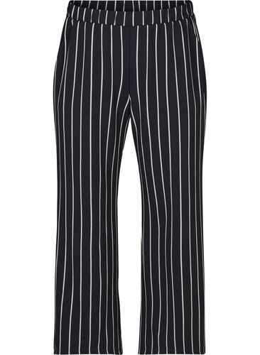 Loose trousers with pockets, Night Sky w. stripes , Packshot image number 0