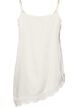 Strappy top with lace and an asymmetrical hem, Vanilla, Packshot image number 1