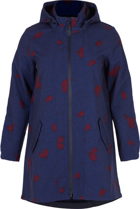 Hooded softshell jacket, Medieval B. comb, Packshot image number 0