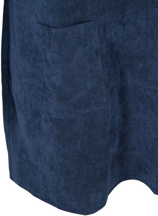 Velvet dress with 3/4 length sleeves, Navy Blazer, Packshot image number 3