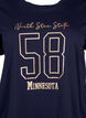 Cotton T-shirt with text motif, Evening Blue w. 58, Packshot image number 2