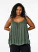 Strap top in viscose, Green, Model image number 0