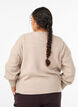 Ribbed cardigan with buttons, Beige, Model image number 2