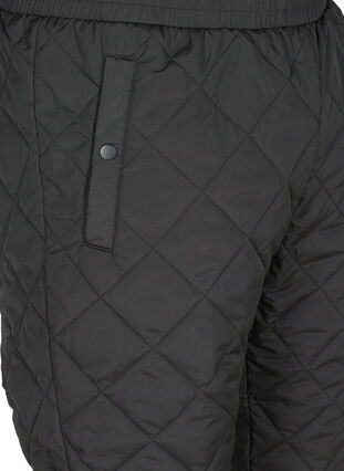 Quilted thermal trousers with pockets, Black, Packshot image number 2
