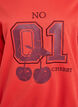 Sweatshirt with front motif, Red, Packshot image number 2
