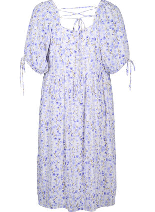Summer dress with floral print and lace details, Sand Verbena AOP, Packshot image number 1