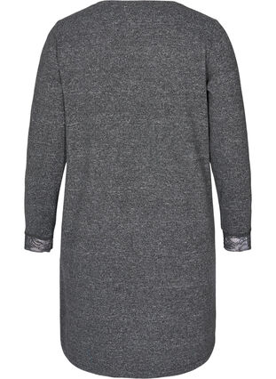 Long-sleeved dress, Dark Grey Melange, Packshot image number 1