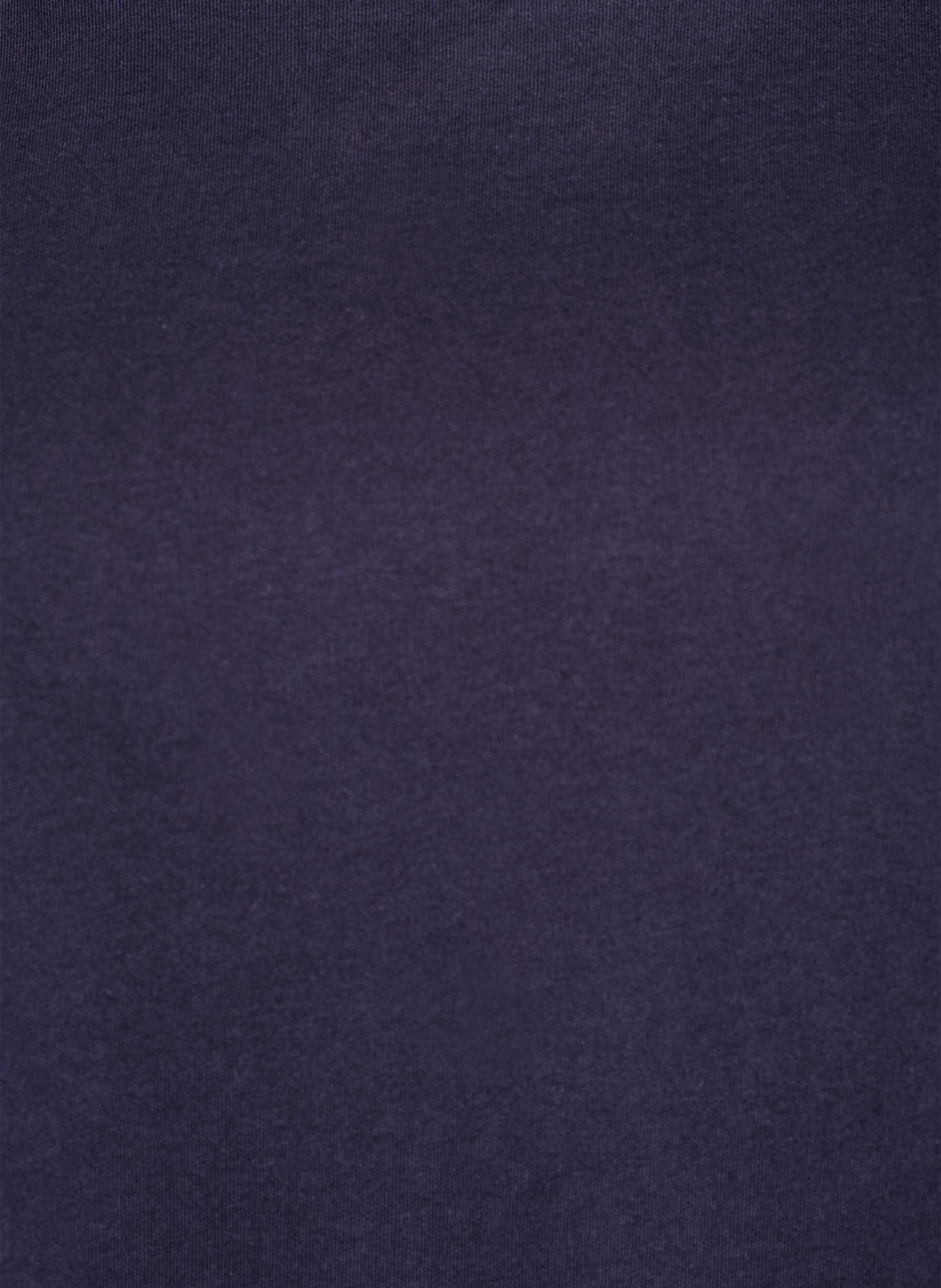 Zizzifashion T-shirt with broderie anglaise sleeves, Blue, Packshot image number 2