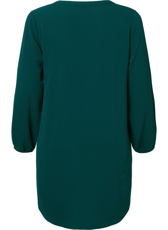Long-sleeved V-neck dress, Scarab, Packshot image number 1
