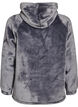 Velour hoodie with kangaroo pocket, Grey, Packshot image number 1