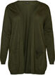 Long knitted cardigan in a viscose blend, Green, Packshot image number 0